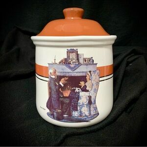 Norman Rockwell “Tea Time” Cookie Jar – Rockwell’s Corner NewAvenues 1927 CPC